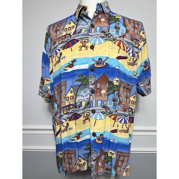Kahala Other - KAHALA (M) Hawaiian Mens Shirt-Vacation-VTG-Beach-California Surf-Aloha-Ocean